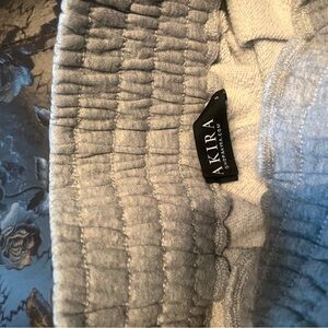 AKIRA Light Gray high rise sweat shorts